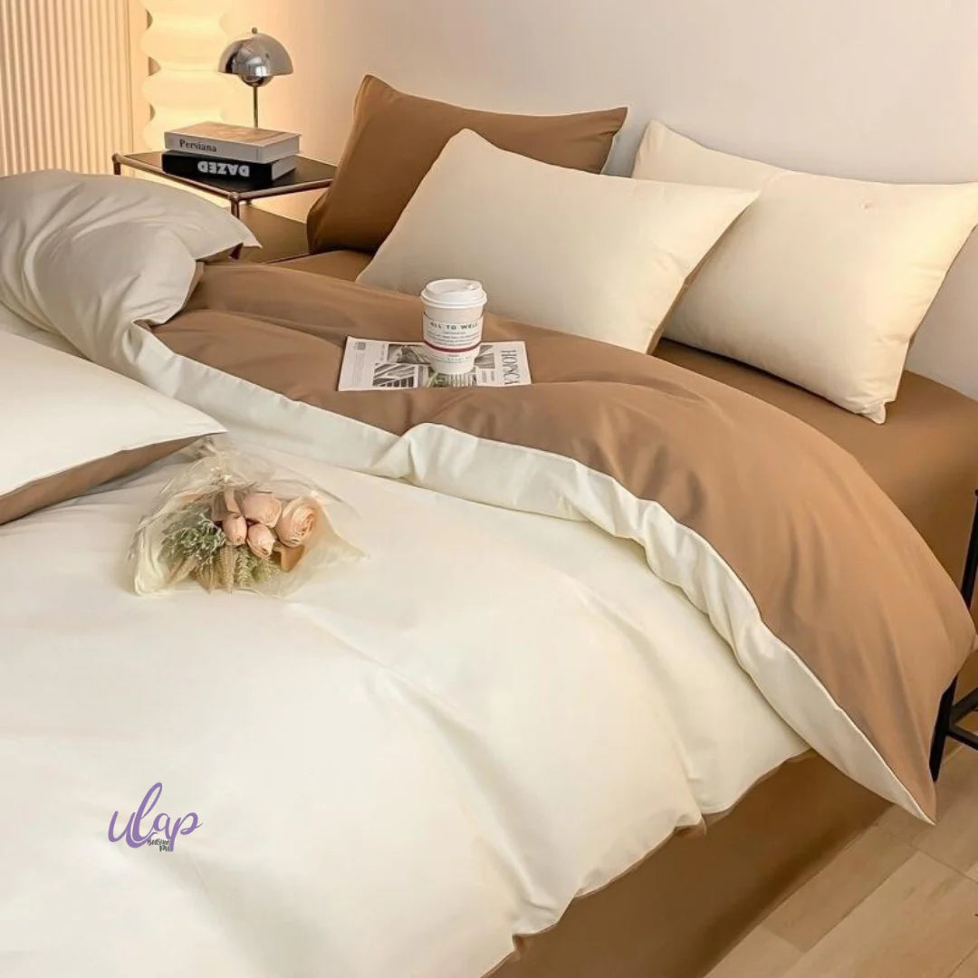 Dual Tone Bedsheet 3 in 1 Set